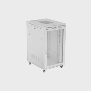 LANBERG Stojeći rack ormar, 19", 27U, 800x1000, perforirana vrata, siva